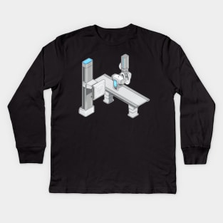 X-ray isometric illustration Kids Long Sleeve T-Shirt